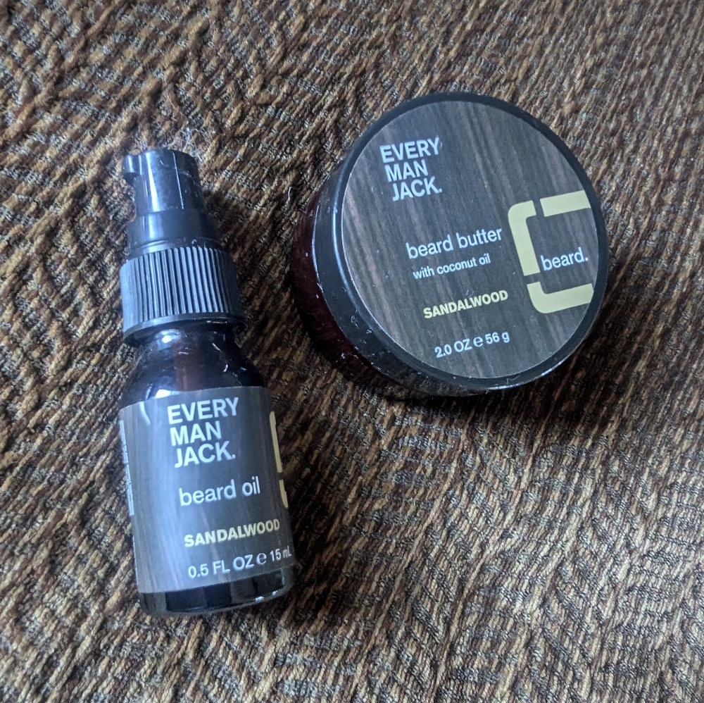 Every man jack beard oil and beard butter